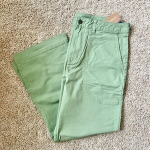 Patagonia Worn Wear Women’s Stand Up Cropped Pants, Size 12, Matcha Green